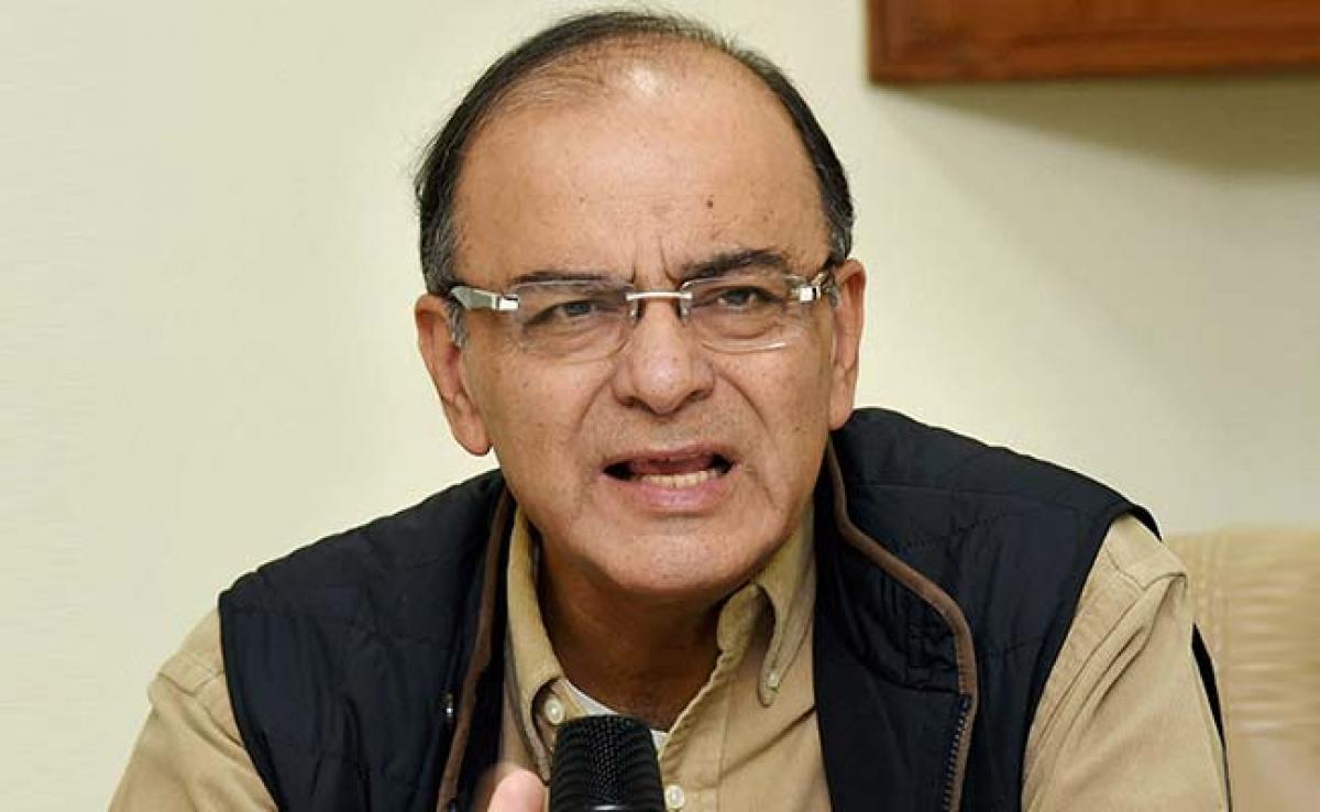 Arun Jaitley slips while boarding chopper in Haridwar, unhurt